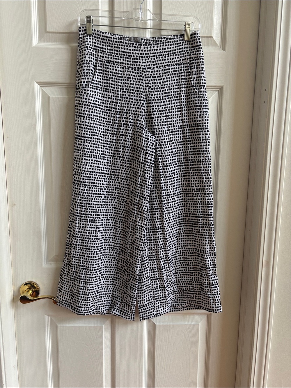 Habitat Black and White Polka Dot Wide-Leg Pants